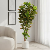 Artificial Matte Croton Plant Decor - 150cm (5ft)